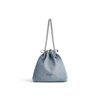 WOMEN'S CRUSH SMALL TOTE BAG DENIM IN BLUE